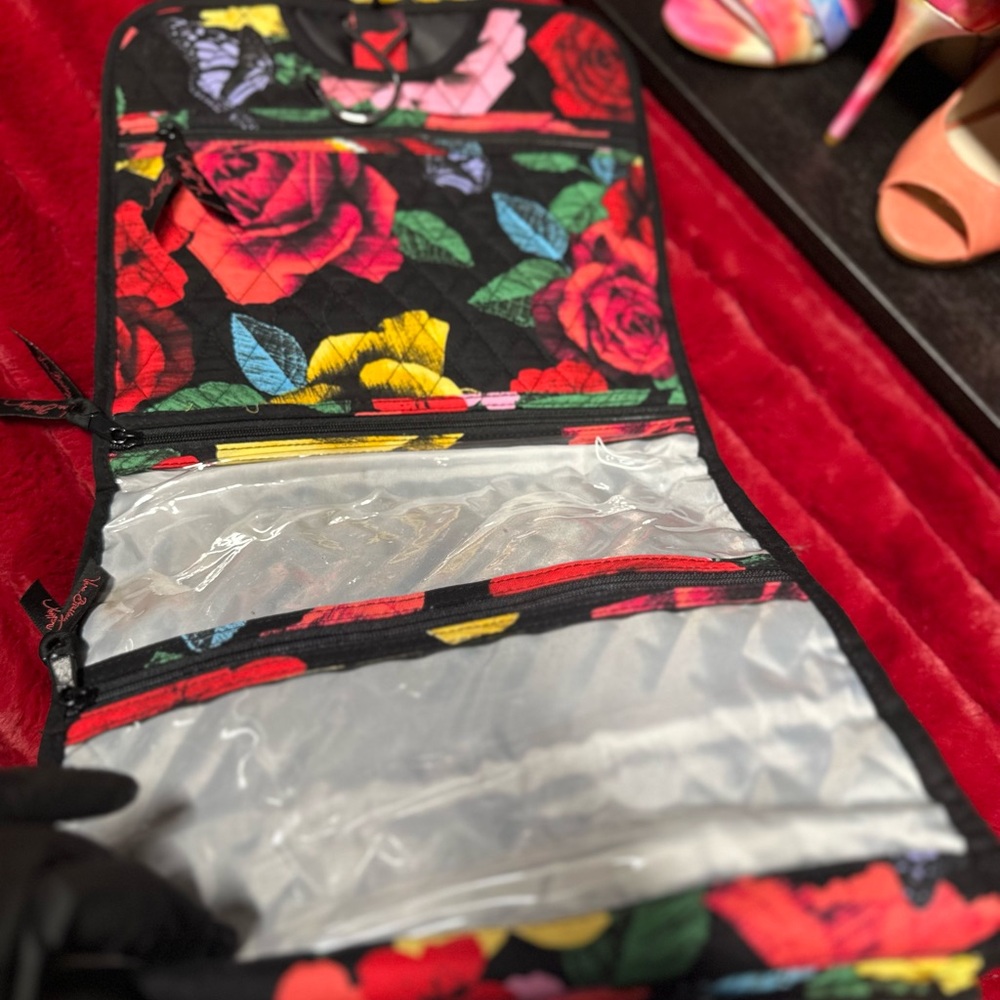 Vera Bradley Hanging Toiletry Travel Case - Havana Rose - Picture 5 of 5